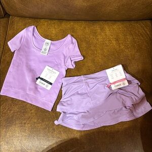 Athleta girl purple Set size 7 NWT